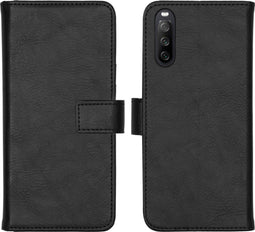 iMoshion Hoesje Geschikt voor Sony Xperia 10 III Hoesje Met Pasjeshouder - iMoshion Luxe Bookcase - Zwart