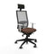Bureaustoel met hoofdsteun Piqueras y Crespo 4B066G1 Donkerbruin