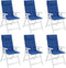 vidaXL - Stoelkussens - 6 - st - hoge - rug - oxford - stof - koningsblauw