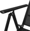 vidaXL - Tuinstoelen - inklapbaar - 2 - st - aluminium - en - textileen - zwart