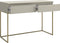 Selsey Bemmi - Make-uptafel met lades - Grijsbeige met gouden poten