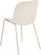 MILACA - Eetkamerstoel set van 2 - Beige - Plastic