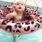 Swim Essentials Oudroze Panterprint Baby Float 0-1 jaar - Baby Float - Old Pink Panterprint