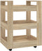 vidaXL - Keukentrolley - 60x45x80 - cm - bewerkt - hout - sonoma - eikenkleurig