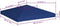 vidaXL - Prieeldak - 310 - g/m² - 3x3 - m - blauw