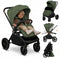 Lionelo Mika Plus - Kinderwagen - All-Terrain Wielen - Lichtgewicht - Verstelbare Zitting - XXL Kap UPF 50+ - Groen