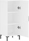 vidaXL - Dressoir - 34,5x34x90 - cm - bewerkt - hout - wit