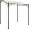 vidaXL - Luifel - 2x2,3 - m - 180 - g/m² - stof - en - staal - crèmekleurig