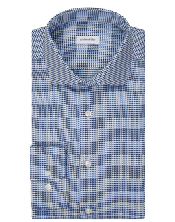 Seidensticker Regular Fit Overhemd - Spread Kentkraag - 100% Katoen - Mid Blue - Maat 42