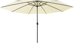 vidaXL - Parasol - met - LED-verlichting - 400 - cm - zandkleurig