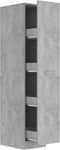 vidaXL - Apothekerskast - 30x42,5x150 - cm - bewerkt - hout - betongrijs