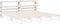 vidaXL - Hoofdbord - met - schappen - 180 - cm - massief - grenenhout - wit