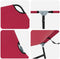 vidaXL - Opvouwbare - Ligbedden - 2 - stuks - Draagbaar - Rood - 600D - Oxford - Stof