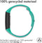 iMoshion Bandje Geschikt voor Fitbit Charge 3 / 4 / Blauw - iMoshion Siliconen sport band ronde drukknoop zonder pinnetje - Turquoise