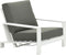 Garden Impressions Coba loungestoel verstelbaar - wit / moss groen
