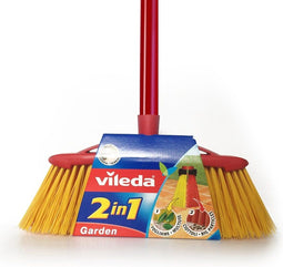 Vileda Brush Outdoor Broom 2in1 Garden + Stick