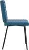 vidaXL - Eetkamerstoelen - 2 - st - fluweel - blauw