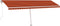 vidaXL - Luifel - vrijstaand - automatisch - 600x350 - cm - oranje - en - bruin