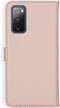 Selencia Galaxy S20 FE - Echt Lederen Bookcase - 3 Pashouders - Roze