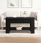 vidaXL - Zwarte - Eikenhouten - Salontafel - - - 101x49x52 - cm - Gemaakt - van - Geënginieerd - Hout