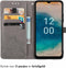 iMoshion Hoesje Geschikt voor Nokia G22 Hoesje Met Pasjeshouder - iMoshion Mandala Bookcase - Grijs