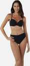 Barts Solid High Waist Briefs - Bikinibroekje - Hoge taille - Zwart (Maat 34)