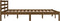 vidaXL - Bedframe - massief - grenenhout - honingbruin - 120x190 - cm