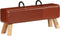 vidaXL - Gymbok - 110 - cm - echt - leer - bruin