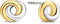 TI SENTO Dames Oorbellen - 925 zilver - Zilver geel verguld - 7784SY
