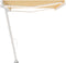 vidaXL - Luifel - handmatig - uittrekbaar - met - LED - 500x350 - cm - geel - en - wit