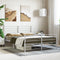 vidaXL - Bedframe - met - hoofd- - en - voeteneinde - metaal - wit - 160x200 - cm