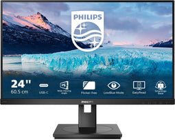 Philips S-line 243S1/00 - Monitor 23,8" FHD IPS - USB-C met stroomvoorziening - Zwart