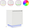 vidaXL - Nachtkastjes - met - led-verlichting - 2 - st - 38x34x50 - cm - wit