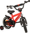 AMIGO Speeder Jongensfiets 12 Inch - Kinderfiets voor 2 tot 4 Jaar - 90-105 cm - Rood/