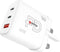 Skross Power Charger 65W PD GaN UK USB-oplader Binnen Uitgangsstroom (max.) 3.25 A Aantal uitgangen: 3 x USB 2.0 bus A,