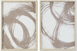 Schilderij DKD Home Decor 50 x 2,5 x 70 cm Abstract Modern (2 Stuks)