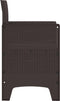 vidaXL - Tuinmeubelen - met - Kussens - 4 - stuks - Bruin - Poly - Rattan