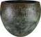 Ter Steege Bloempot Metaal Groen-Blauw D 39 cm H 36 cm