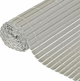 Nature - Tuinscherm - dubbelzijdig - 1 x 3m - PVC - grijs - zeer goede afscherming