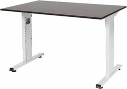 Verstelbaar Bureau - 120x80 logan - wit frame