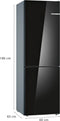 Bosch KGV36VBEAS - Koel-vriescombinatie - 214L koel 94L vries - Zilver