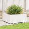 vidaXL - Plantenbak - 110x110x49,5 - cm - massief - grenenhout - wit