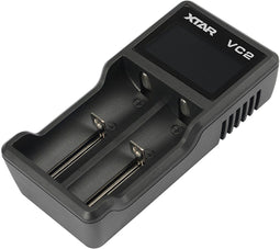 XTAR VC2 - USB Batterij-oplader - LCD-display - Zwart