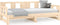 vidaXL - Slaapbank - uitschuifbaar - massief - grenenhout - 2x(80x200) - cm