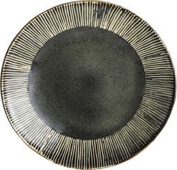 Dutch Rose Organic Borden Plat - Ø 21,5 cm - Ontbijtborden - Stoneware Handgemaakt - Groen