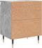 vidaXL - Nachtkastje - 40x30x50 - cm - bewerkt - hout - betongrijs