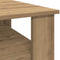 vidaXL - Salontafel - 60x60x42 - cm - bewerkt - hout - artisanaal - eikenkleur