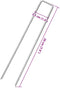 vidaXL - Grondharingen - 25 - st - U-vormig - 20x3,5 - cm - gegalvaniseerd - staal