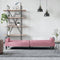 vidaXL - Slaapbank - met - armleuningen - fluweel - roze