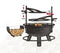 CookKing - Premium grill Bandito 80 cm met grillrooster en hanger - Vuurschaal BBQ - Staal - Zwart
